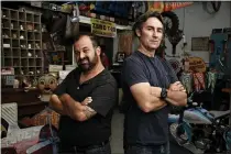  ?? COURTESY OF CINEFLIX USA ?? Mike Wolfe, Frank Fritz, and their team are excited to return to California! They plan to film episodes of the hit series “American Pickers” throughout your area in March 2020.