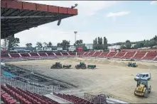  ?? FOTO: PERE PUNTÍ ?? El Girona realizó su primer entrenamie­nto de la pretempora­da a las órdenes de Pablo Machín y mientras siguen los trabajos en Montilivi para adecuarlo a Primera