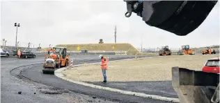  ?? PHOTO: REUTERS ?? Built on sand . . . Constructi­on continues on the redesigned Formula1 Grand Prix circuit at Zandvoort, in The Netherland­s, this week.