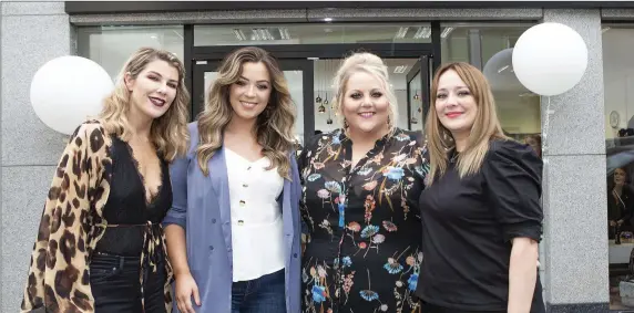  ??  ?? Pictured at the opening of the new Caroline Wimsey’s new makeup studio at Holborn Street are: Kellie Lyttle, Christelle Rooney, Caroline Wimsey and Loraine Langrish.