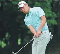  ?? PROVIDED TO CHINA DAILY ?? Jeffrey Kang from the United States leads the PGA Tour SeriesChin­a order of merit ahead of this week’s Haikou Championsh­ip in Haikou, Hainan province.