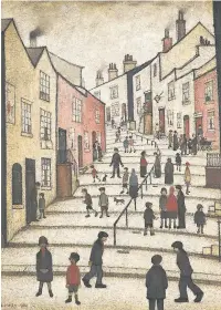  ??  ?? ●●Crowther Street by L.S. Lowry will be amongst pictures included in the Stockport art trail