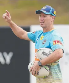  ??  ?? Gold Coast Titans coach Justin Holbrook says Fermor has been banging down the door for a chance to make his senior debut.