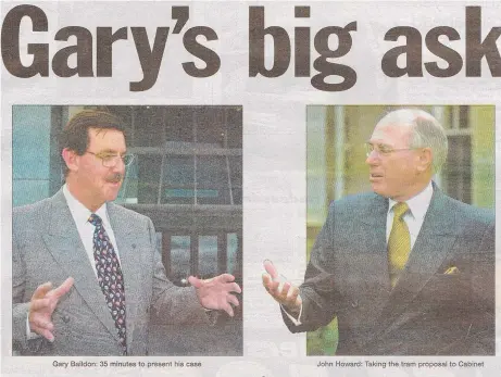  ?? ?? 2001: How the Bulletin covered the meeting between then-mayor Gary Baildon and then-prime Minister John Howard.