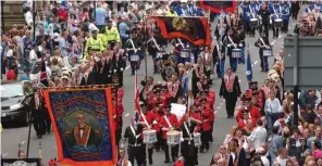  ?? ?? The Orange Lodge parades would take place in June. Image: Newsquest