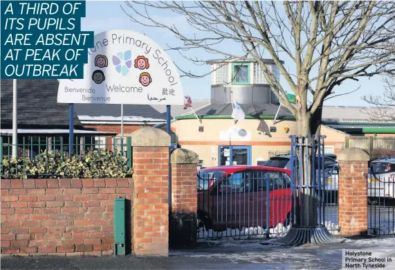  ??  ?? Holystone Primary School in North Tyneside