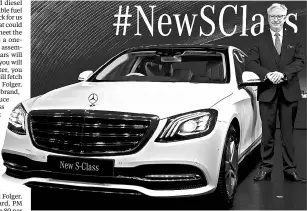  ??  ?? Mercedes-Benz’s S-Class ( pictured) is BS-VI compliant