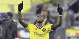  ?? BARBARA J. PERENIC/COLUMBUS DISPATCH VIA IMAGN CONTENT SERVICES, LLC ?? Columbus Crew defender and captain Jonathan Mensah is ready to defend the title.