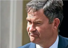  ?? GETTY ?? British Justice Secretary David Gauke says young drug-takers should feel guilty about drug deaths because of their complicity in the trade.