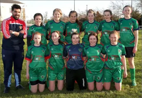  ??  ?? Presentati­on Wexford, who lost out to Coláiste Bríde in their Bank of Ireland Leinster ‘A’ Senior Cup clash in Ferrycarri­g Park.