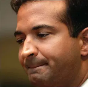  ?? (AP Photo/Lynne Sladky) ?? In this Tuesday, May 29, 2018 photo, Rep. Carlos Curbelo, R-Fla., speaks during an interview in Homestead, Fla. In a district stretching from upscale Miami suburbs to the Everglades and down the Florida Keys to eccentric Key West, 70 percent of...