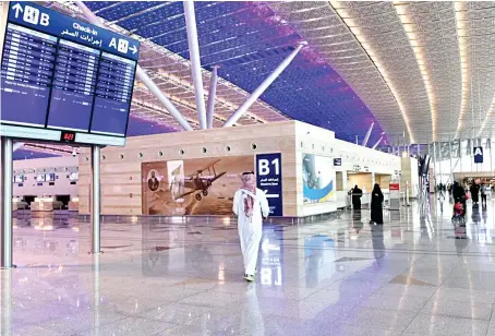  ?? Supplied ?? Travelers to and from Saudi Arabia will have the choice of using the IATA app or Tawakkalna, the Kingdom’s own national health app.