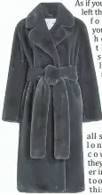  ?? ?? Shearling robe coats.