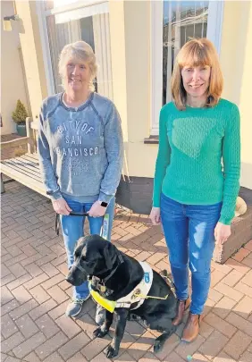  ?? ?? Best foot forward Debra is pictured with friend Karen and Bruce