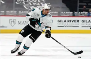  ??  ?? The Associated Press
San Jose Sharks left-wing Evander Kane is under investigat­ion for match fixing after his wife accused him of betting on hockey games, including San Jose games.