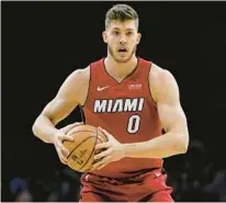  ?? MATT SLOCUM/AP ?? Ex-Heat center Meyers Leonard is grateful to get another chance in the NBA nearly two years after he used an antisemiti­c slur.