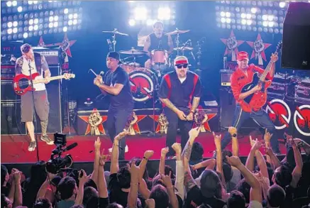  ?? Marcus Yam Los Angeles Times ?? PROPHETS OF RAGE made their debut last week at the Whisky a Go Go in West Hollywood. An arena tour commences in August.