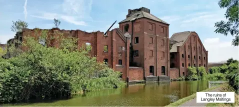  ?? ?? The ruins of Langley Maltings