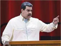  ?? ?? REACCIÓN. Maduro calificó la propuesta de ley como “nefasta”.