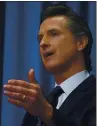  ?? THE ASSOCIATED PRESS ?? Gov. Gavin Newsom on Monday announced the decision to lift regional stay-at-home orders across the state.
