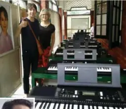  ?? FOTO HBVL ?? John Joris en Oetje Wauters zijn momenteel in Myanmar. Hun goede vriend Joost Zwegers steunt hun vzw Do Well, waarmee ze onder meer een muziekscho­oltje hebben opgericht.