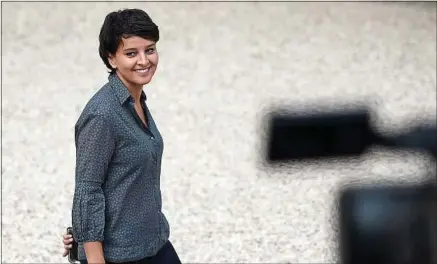  ??  ?? Najat Vallaud-Belkacem a voulu, par cet ouvrage, clouer le bec à « ceux qui racontent, imaginent, affabulent ».