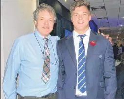  ??  ?? Huw Jones with dad Bill following his two tries for Scotland against Australia and, above, Huw pictured playing as a youngster for Canterbury Rugby Club