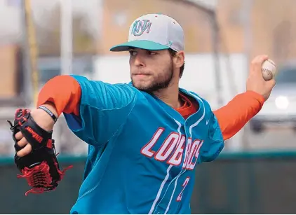  ?? GREG SORBER/JOURNAL FILE ?? UNM outfielder/pitcher Luis Gonzalez says of this weekend’s series against Fresno State: “I feel like we’re the two best teams in the Mountain West. … There’s a lot at stake, and I’m sure both teams are pretty fired-up.”
