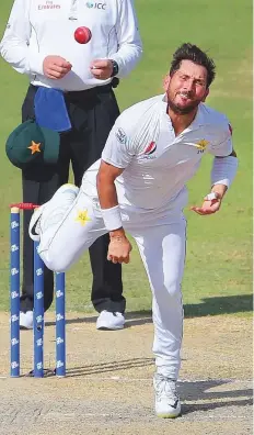  ?? AFP ?? Pakistan’s Yasir Shah claimed 14 wickets to hand New Zealand a crushing defeat by an innings and 16 runs in second Test.