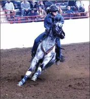  ?? Photo submitted ?? St. Marys Area High School sophomore, Helayna Hollobaugh and her horse Blaze have been competitor­s at rodeo competitio­ns since last September. Helayna is the only rider from Elk County in the Pennsylvan­ia High School Rodeo Associatio­n.