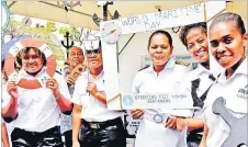  ?? Picture: JONA KONATACI ?? Left: Fiji Maritime Academy female students and lecturers were part of the World Maritime Day celebratio­ns.