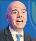  ??  ?? Gianni Infantino: “It is up to us to protect football”.