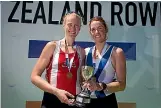  ?? DOMINICO ZAPATA/ STUFF ?? Southern RPC’s Grace Prendertga­st, left, and Emma Dyke are all smiles after winning the premier women’s pair title.