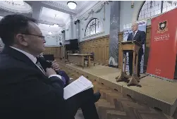 ?? ROBERT KITCHIN/THE POST ?? Prime Minister Christophe­r Luxon and Minister of Health Dr Shane Reti signed a memorandum of understand­ing with Waikato University in February to advance the business case for a new medical school in Hamilton.