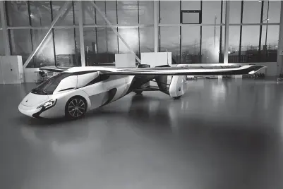  ??  ?? The flying car developed by AeroMobil, a Slovakian advanced engineerin­g company. The car is to make its Asia debut at next month’s inaugural China Internatio­nal Import Expo. — Ti Gong