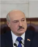  ??  ?? Putin’s backing of Alexander Lukashenko is a point of contention. Photograph: Reuters