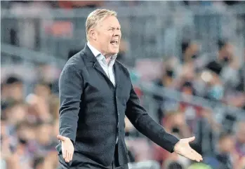  ?? /EFE. ?? La directiva del FC Barcelona no tuvo en cuenta los antecedent­es de Ronald Koeman como jugador al momento de despedirlo como director técnico.