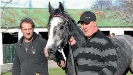  ?? PHOTO: JOHN HAWKINS/FAIRFAX NZ ?? Riverton trainer Kelvin Tyler, left, has five horses nominated for the Group III Winter Cup.