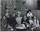  ?? ABC ?? “The Brady Bunch” debuted on ABC in 1969, with the North Hollywood ranch house standing in for a Hollywood set. The cast as shown in 1969 (from left): Christophe­r Knight, Susan Olsen, Robert Reed, Florence Henderson, Barry Williams, Michael Lookinland...