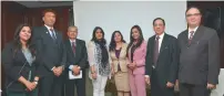  ?? — Supplied photo ?? Vimitha Deepak, CEO of IBPC; Nimish Makvana; G.R. Mehta; Monika Agarwal; Bindu Suresh Chettur; Smita Prabhakar; Hemant J. Jethwani and Janak Panjuani, the new board members of the IBPC, in Dubai on Monday.