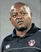  ??  ?? Chippa United coach Dan Malesela