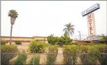  ?? ISAAC ARJONILLA U-T FILE ?? The site of the El Camino Motel in Imperial Beach, pictured in 2012 before it was demolished, has sat vacant for over a decade.