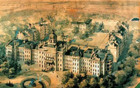  ?? COURTESY OF CAMH ARCHIVES ?? A painting from the late 19th century shows the impressive buildings and grounds of what was then called the Asylum for the Insane, Toronto.