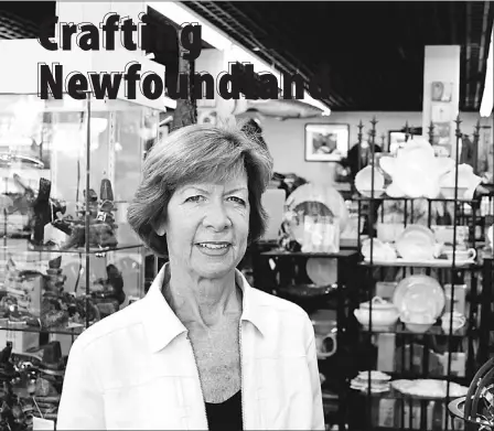  ?? — Photo by Daniel Maceachern/the Telegram ?? The Newfoundla­nd Weavery owner Gail Griffiths says her store has evolved over its 40-year history, but Newfoundla­nd crafts are still at the core of the business’s identity.