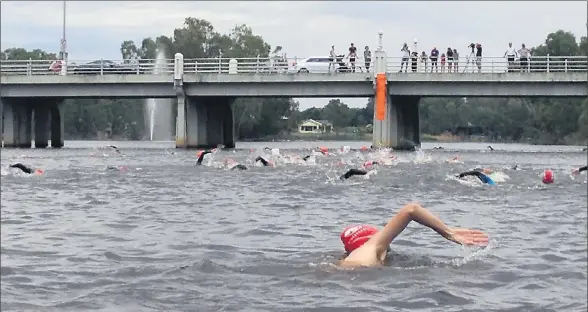  ??  ?? Action aplenty: Triathlon fever is set to hit town on the last Saturday of 2018 for the annual Benalla Triathlon.