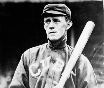  ?? ASSOCIATED PRESS FILE ?? This undated photo shows Chicago Cubs’ second baseman Johnny Evers. Joe Tinker, Evers, Frank Chance and Mordecai Brown helped lead the Chicago Cubs to their last World Series championsh­ip 108 years ago.