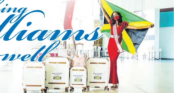  ?? PHOTOS CONTRIBUTE­D ?? Miss Universe Jamaica 2020 Miqueal-Symone Williams left the island on Thursday for Florida, where she will compete in the 69th Miss Universe pageant.