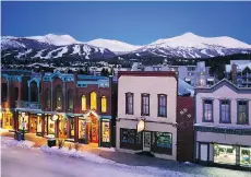  ?? VAIL RESORTS ?? Shops in historic buildings line the Main Street in Breckenrid­ge. They sell everything from Navajo weavings to high-end ski gear.