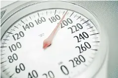  ??  ?? Repeated losing and gaining weight could increase an individual’s risk of death, according to new research.