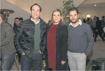  ??  ?? Pablo Errejón, Mónica Rivas y Luis Salazar